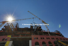 Topping off ceremony for East Stadium Expansion Project, August 30, 2012.  