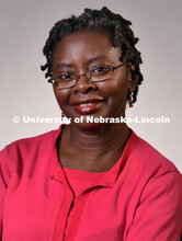 Studio portrait of Georgia Jones, Associate Professor, Nutrition and Health Sciences. CEHS Faculty /