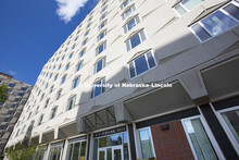 Schramm Residence Hall. May 13, 2014. 