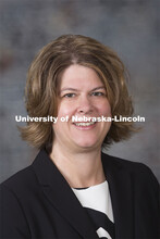 Studio portrait of Heather Clemens, Assistant Professor, Finance. August 20, 2014. 