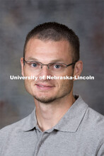 Studio portrait of Martin Hamel, Research Assistant Professor, School of Natural Resources. August 2