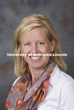 Studio portrait of Sheri Sallee, Assistant Professor, Advertisting, August 20, 2014. 