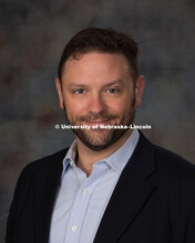 Studio portrait of Wesley Broulik, New Faculty Photo Shoot, August 19, 2015. 