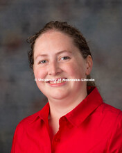 Studio portrait of Brittany Duncan, New Faculty Photo Shoot, August 19, 2015. 