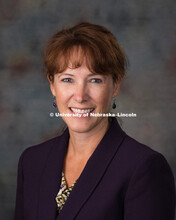 Studio portrait of Amy Goodburn, New Faculty Photo Shoot, August 19, 2015. 