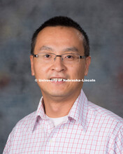 Studio portrait of Qing Hui, New Faculty Photo Shoot, August 19, 2015. 