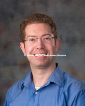 Studio portrait of Matthew Johnson, New Faculty Photo Shoot, August 19, 2015. 