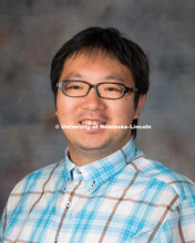 Studio portrait of Taro Mieno, New Faculty Photo Shoot, August 19, 2015. 