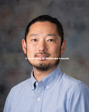 Studio portrait of Daizaburo Shizuka, New Faculty Photo Shoot, August 19, 2015. 