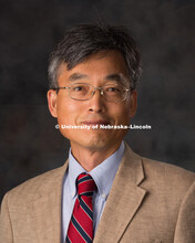 Studio portrait of Chung Song, New Faculty Photo Shoot, August 19, 2015. 