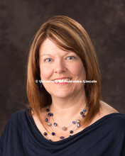 Studio portrait of Suzan Lund, Office of Sponsored Programs. September 2, 2015, 