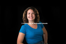 Studio portrait of Anne Reiva, Graduate Research Assistant for CDRH, Center for Digital Research in 