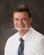 Studio portrait of Elliot Tebbe, Assistant Professor, Educational Psychology, College of Education a