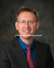 Studio portrait of Matt Hammons, University Affairs, October 17, 2015. 