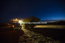 Spohn Farms, Friend, NE. Corn Harvest. South-central Nebraska.  October 15, 2015. 