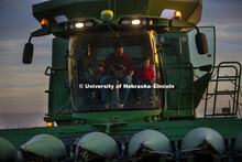 Spohn Farms, Friend, NE. Corn Harvest. South-central Nebraska.  October 15, 2015. 