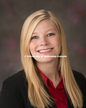 Studio portrait of Kendra Euscher, Construction Management, January 13, 2016. 