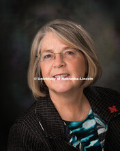 Studio portrait of Claudette Biskup, Procurement Services. February 10, 2016. 