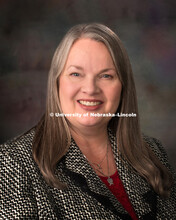 Studio portrait of Martha Young, Procurement Services. February 10, 2016. 