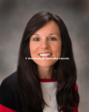 Studio portrait of Kimberly Tyler, professor of Sociology, April 8, 2016. 