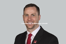 Studio portrait of Jacob Campbell , Admissions. March 29, 2016. 