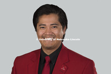 Studio portrait of Abel Covarrubias, Admissions. March 29, 2016. 