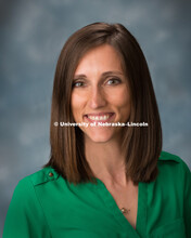 Studio portrait of Jessie Rader, Nebraska University Foundation, April 11, 2016. 