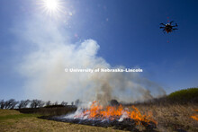 Controlled burn at the Homestead National Monument in Beatrice, NE. Sebastian Elbaum and Carrick Det