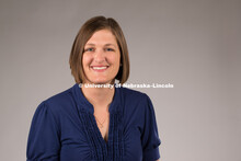 Studio portrait of Kelcey Buck, College Education and Human Sciences, Communications Associate. Apri