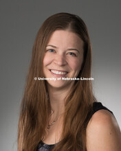 Studio portrait of Jennifer Thoegersen, Library faculty/staff photo for web. May 4, 2016. 