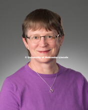 Studio portrait of Andrea Dinkelman, Library faculty/staff photo for web. May 4, 2016. 