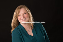 Studio portrait of Kylin Jensen, Graduate Assistant for Textiles, Merchandising and Fashion Design. 