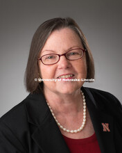 Studio portrait of Katherine Walter, Library faculty/staff photo for web. May 4, 2016. 