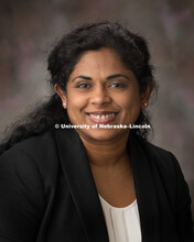 Studio portrait of Angela Anandappa, Director of Alliance for Advanced Sanitation, Food Science and 