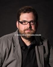 Studio portrait of Nathan Bicak, Professor, College of Architecture. July 7, 2016. 