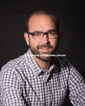 Studio portrait of Daniel Piatkowski, Assistant Professor, College of Architecture. July 7, 2016. 