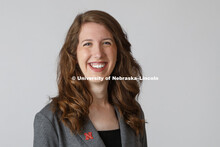 Studio portrait of Ellen Sundermeier. Admissions. July 21, 2016. 