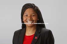 Studio portrait of Ashley Brown. Admissions. July 21, 2016. 