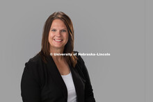 Studio portrait of Kendra Marker, CEHS Certification Assistant. July 22, 2016. 