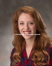 Studio portrait of Victoria Grdina, Outreach and Communications Associate for the Dena's Office in C