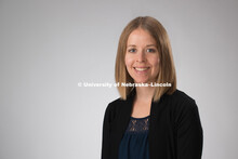 Studio portrait of Natalie Koziol, CEHS. August 4, 2016. 