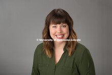 Studio portrait of Abby Simpson, Lecturer, CEHS, New Faculty. August 11, 2016. 