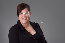 Studio portrait of Kara Viesca, Assistant Professor, CEHS, New Faculty. August 11, 2016. 