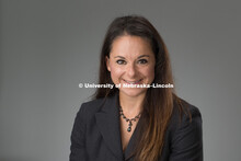 Studio portrait of Kelley Buchheister, Assistant Professor, CEHS. August 12, 2016. 