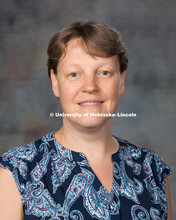 Studio portrait of Irina Filina, Assistant Professor. New Faculty Orientation. August 29, 2016. 