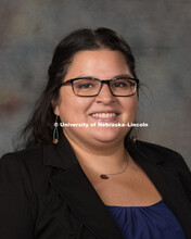 Studio portrait of Margaret Huettl, Assistant Professor, Arts and Science. New Faculty Orientation. 