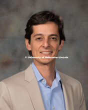 Studio portrait of Andre Maciel, Assistant Professor, College of Business. New Faculty Orientation. 