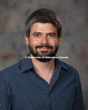 Studio portrait of Xavier Perez Gimenez, Assistant Professor, Arts and Science. New Faculty Orientat