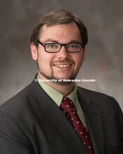 Studio portrait of Christopher Heselton, Associate Director of the Confucius Institute. September 20
