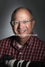 Studio portrait of Craig Chandler, Director of Photography, University Communication. December 8, 20